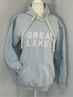 Women’s Great Coast Hoodie with "GREAT LAKES" Textured Lettering